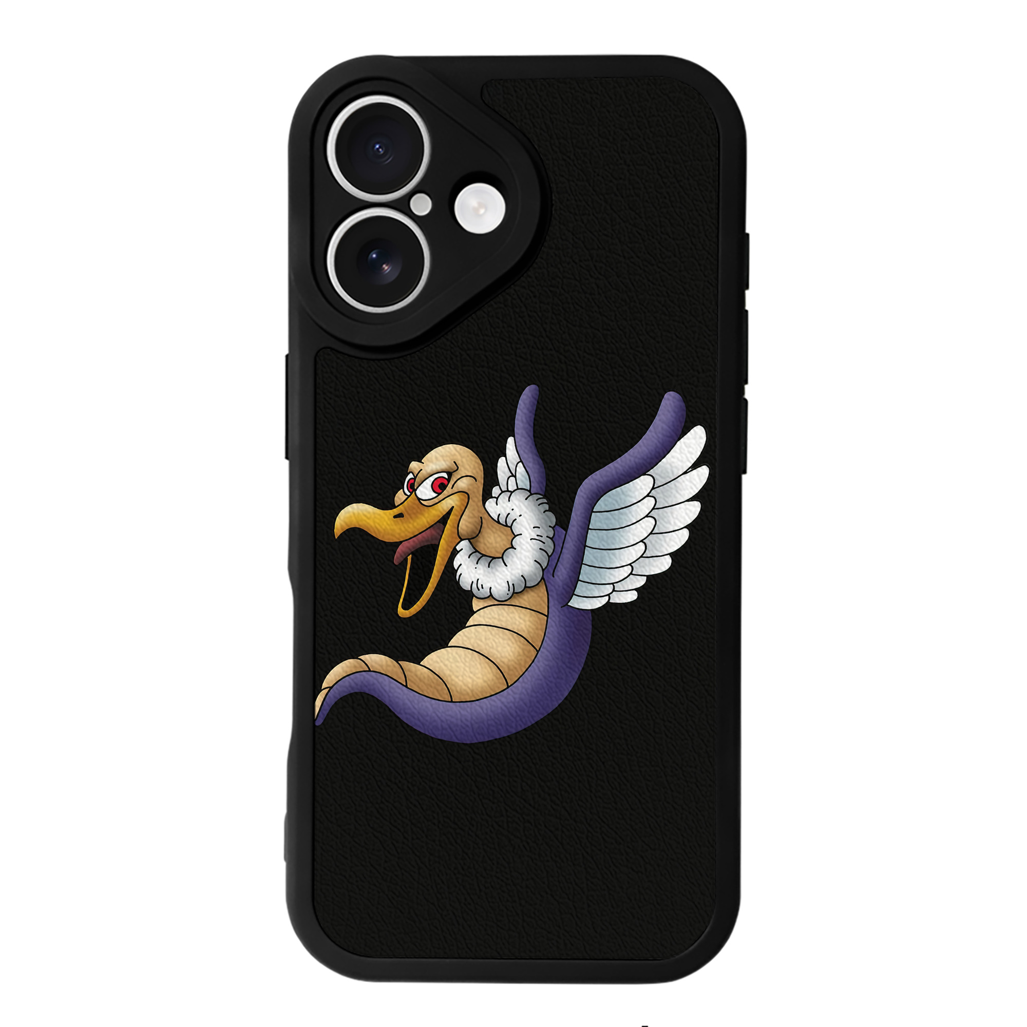 （画像用） ドラゴンクエスト Doragon Kuesuto Dragon Quest 【iPhone 16シリーズ対応】シリコンスマホケース（レザー調） 材質：シリコン